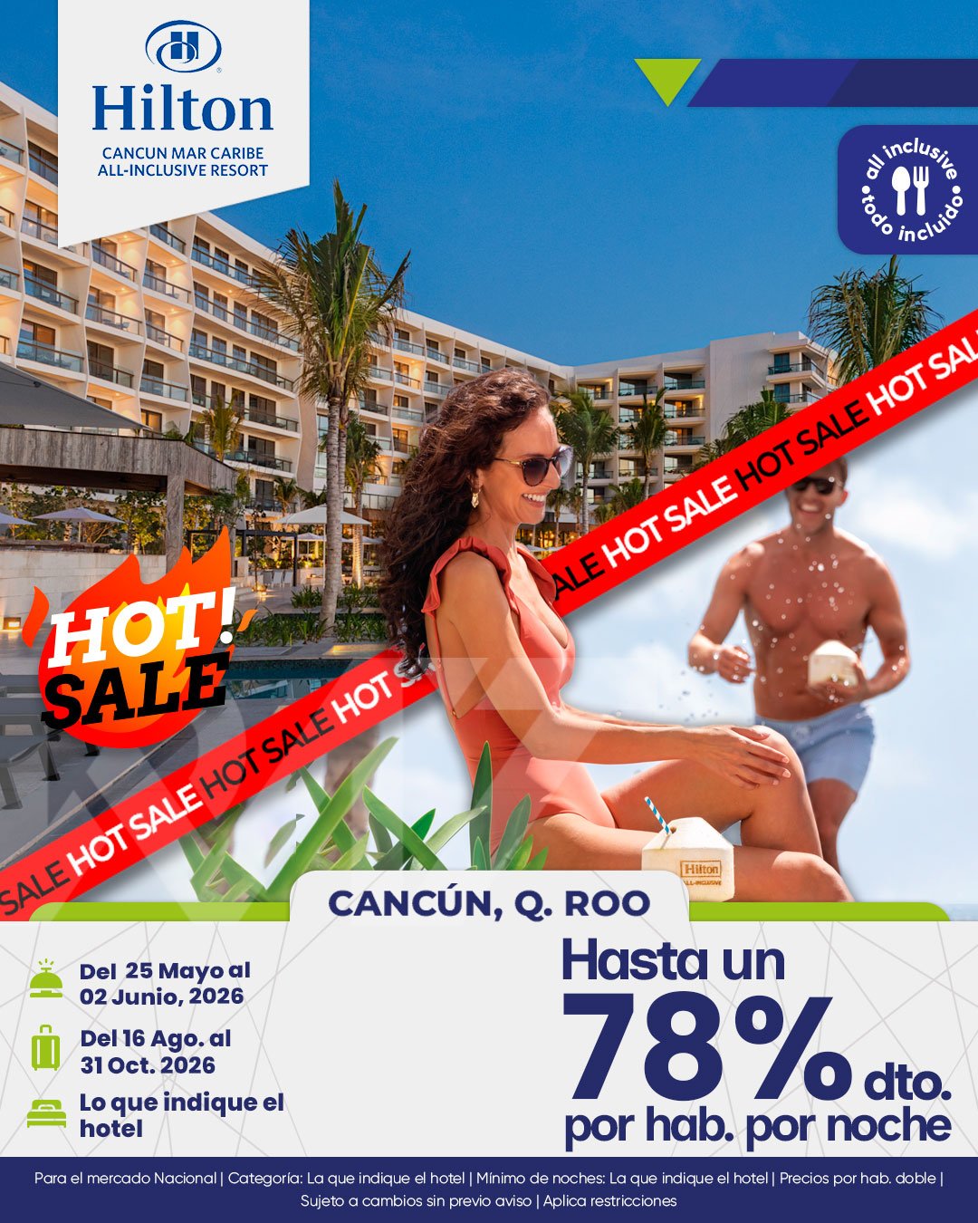 HILTON - Cancun Mar Caribe All Inclusive Resort